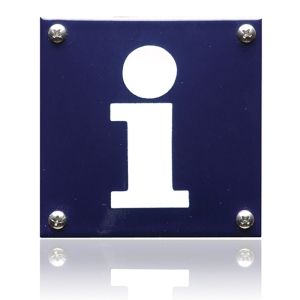 Pictogram emaille 'Informatie' vierkant