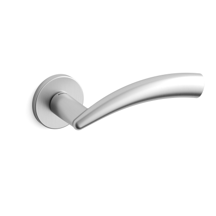 Deurkruk op rozet Nadir 0771 satinchrome 51x6mm