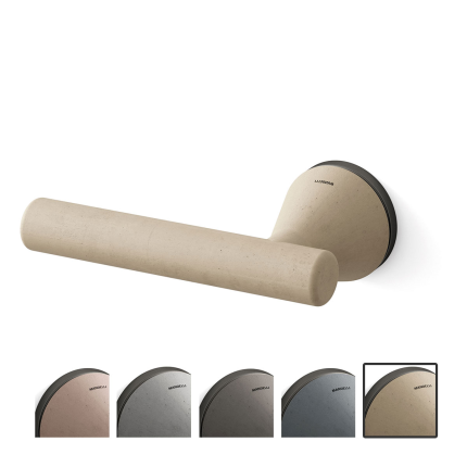 8021L Juno deurkruk op rozet linkswijzend, grafiet-zand