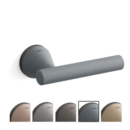 8021R Juno deurkruk op rozet rechtswijzend, grafiet-grafiet