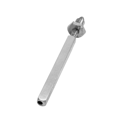 Wisselstift excentrisch vast/draaibaar M10x35 mm / 8x8x100 mm t.b.v. deurdikte 56 mm