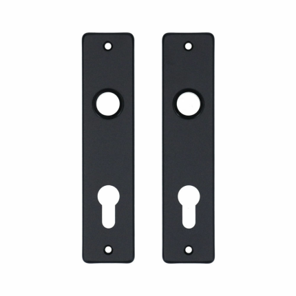 Aluminium binnendeurschild rechthoekig 180x41x6 mm PC72, zwart