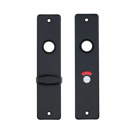Aluminium binnendeurschild rechthoekig 180x41x6 mm WC57/5, zwart