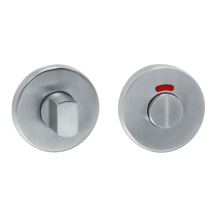 Artitec Wallebroek toiletgarnituur rood/groen indicator RVS, rond, 50x7mm