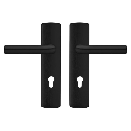 AXA 6210 All Black binnendeurbeslag klink/klink voor binnendeuren, PC55 set
