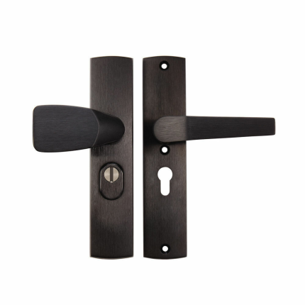 AXA 6662 All Black VH garnituur knop/kruk met kerntrekbeveiliging SKG3, PC55