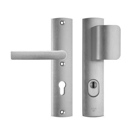 AXA 6665 Curve D-knop/kruk VH garnituur met kerntrekbeveiliging