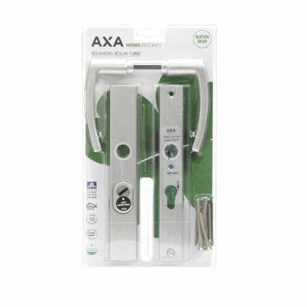 AXA 6765 Curve small veiligheidsgarnituur anti-kerntrek - kruk-kruk 