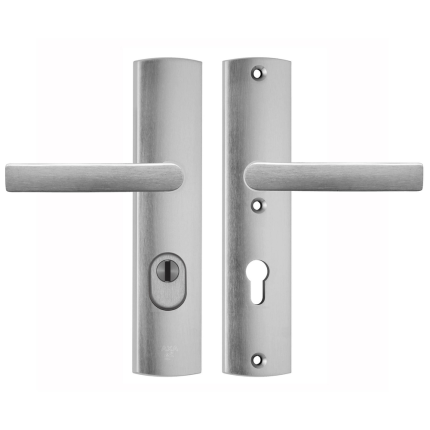 AXA 6665 Curve kruk/kruk VH garnituur met kerntrekbeveiliging, PC55