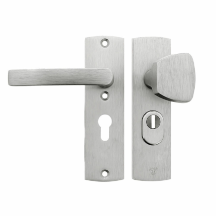 AXA 6675 Curve Plus kort veiligheidsgarnituur anti-kerntrek - knop-kruk PC55
