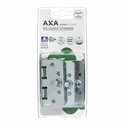 AXA Smart veiligheidssscharnier ronde hoek 89x89mm staal gegalvaniseerd- set van 3
