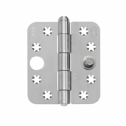AXA Veiligheidsscharnier 1617 SKG*** ronde hoek 89x80mm RVS