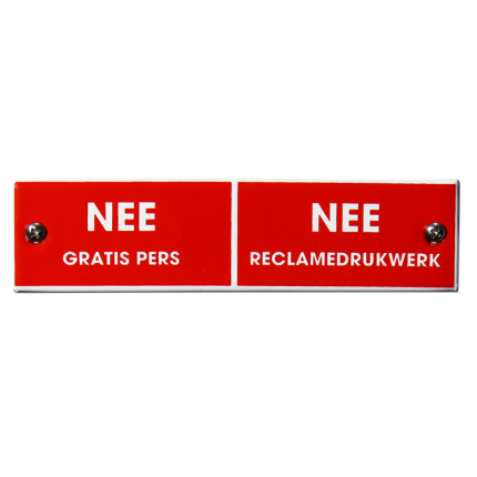 BB-08 emaille brievenbusbord
