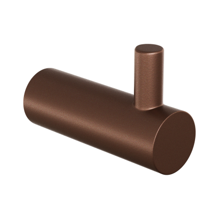Bronze blend jas/handdoekhaak, 40x14 mm