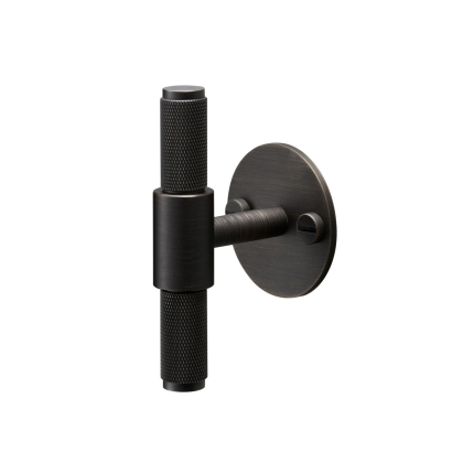 Buster and Punch Cross T-bar Plate meubelgreep 95 mm smoked bronze