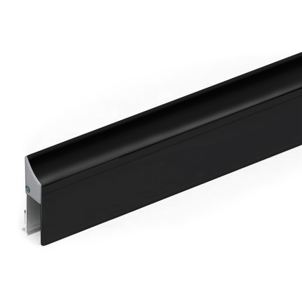 Cassette/houderprofiel voor valdorpel 1000 mm, zwart