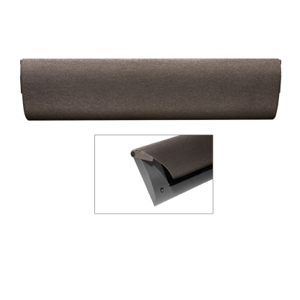 CC Briefplaat binnen met kunststof houder en luxe RVS klep in finish Dark blend
