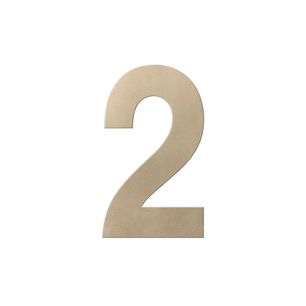 Champagne blend huisnummer 2 XL, 250 mm