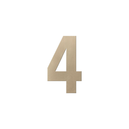 Champagne blend huisnummer 4 L, 200 mm