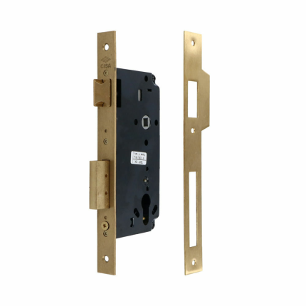 Cisa BSW5C110DNPC insteekslot - cilinderslot rechte hoek messing doornmaat 60