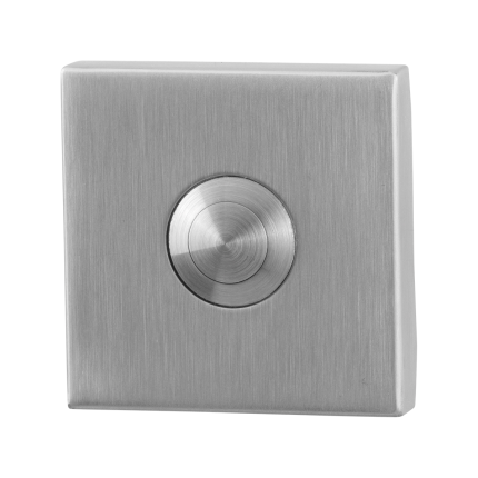 Deurbel GPF9827.02 vierkant 50x50x8 mm RVS geborsteld