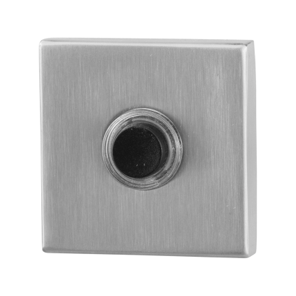 Deurbelknop GPF9826.02 vierkant 50x50x8 mm RVS geborsteld