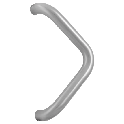 Deurgreep gebogen GPF07 32x332mm RVS geborsteld