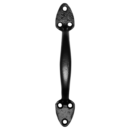 Deurgreep KP1883 102mm smeedijzer zwart