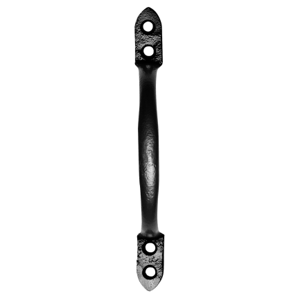 Deurgreep KP2788 76mm smeedijzer zwart