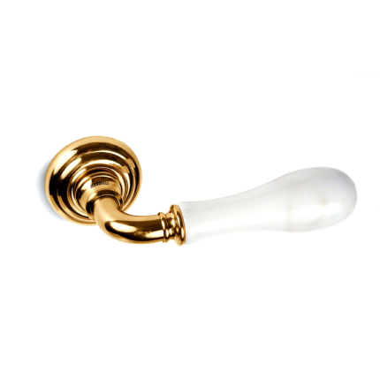 Deurklink op rozet Naxos 8011 24k gold