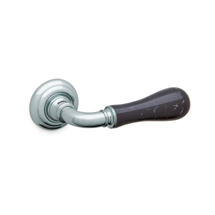 Deurklink op rozet Naxos 8011 chrome