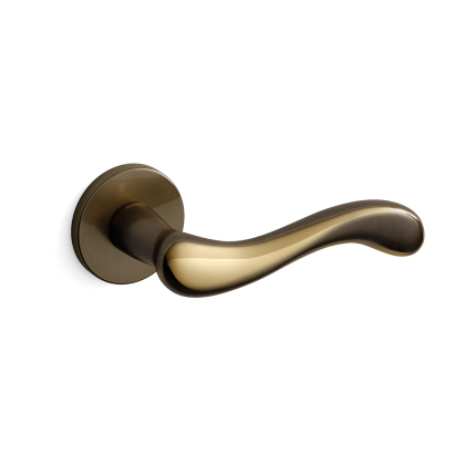 Deurkruk op rozet Ande 451 brons 51x6mm