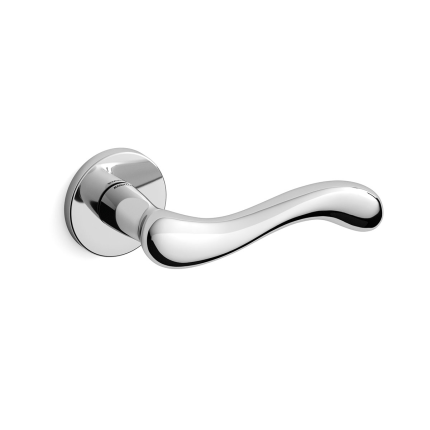 Deurkruk op rozet Ande 451 chrome 51x6mm - linkswijzend