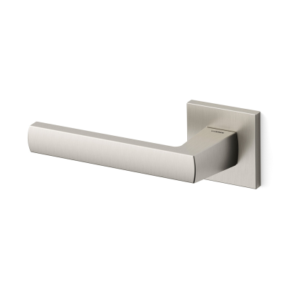 Deurkruk op rozet Fan 1291 mat nikkel 50x50mm - linkswijzend