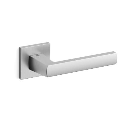 Deurkruk op rozet Fan 1291 satinchrome 50x50mm 