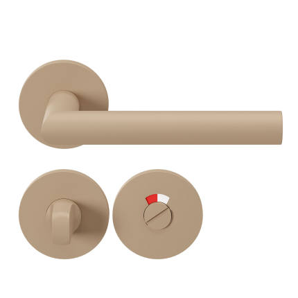 Deurkruk op rozet met Toiletgarnituur L-Haaks model 19mm GPF115VRU1 Urban Jungle Sand