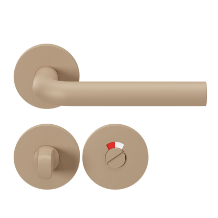 Deurkruk op rozet met Toiletgarnituur L-model 19mm GPF100VRU1 Urban Jungle Sand