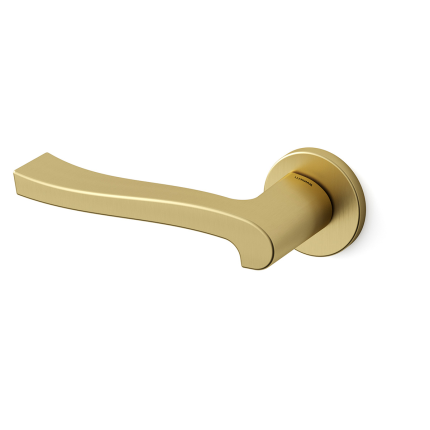 Deurkruk op rozet Ola 1071 satinmessing 51x6mm - linkswijzend
