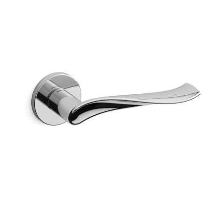 Deurkruk op rozet Spin 731 chrome 51x6mm - linkswijzend