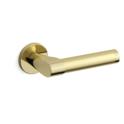 Deurkruk op rozet Tuc 361 messing gepolijst 51x6mm