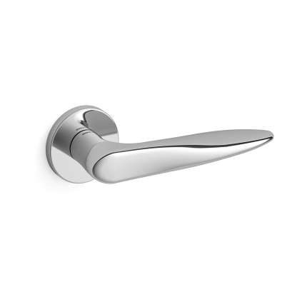 Deurkruk op rozet Zoe 381 chrome 51x6mm - rechtswijzend