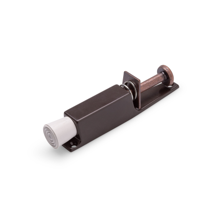 Deurvastzetter met voetstift Dulimex 165x30mm, bruin