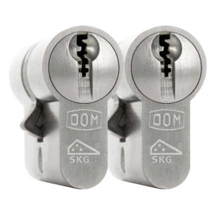 DOM Plura profielcilinder 01 GS2 SKG** gelijksluitend per 2, 45/50