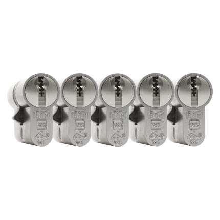 DOM Plura profielcilinder 01 GS25 SKG** gelijksluitend per 25, 30/45
