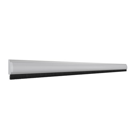 door-line tochtstrip opbouw, kunststof zilver afdek