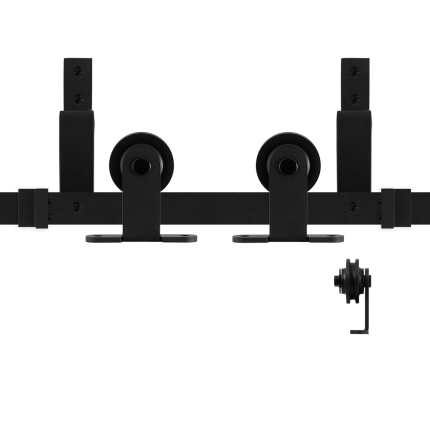 GPF0560.61 dubbel schuifdeursysteem Osa zwart 170 cm