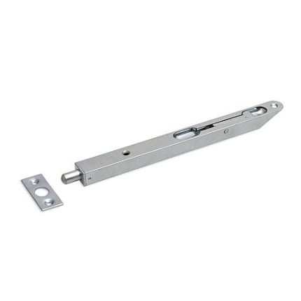 Dulimex bascule kantschuif staal, 17 mm breed, afgeschuind rond verzinkt