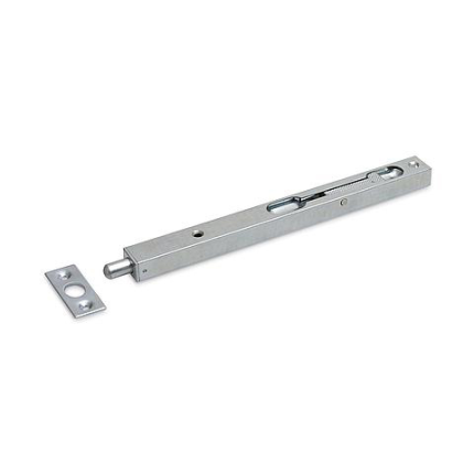 Dulimex bascule kantschuif staal, 20 mm breed, recht verzinkt