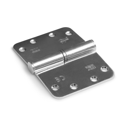 Dulimex kogelstiftpaumelle kantelaaf staal ronde hoek 125x89mm SKG3 DIN rechts