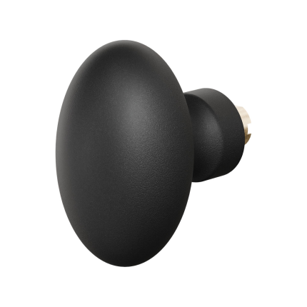 Ei-knop GPF9851.61 zwart t.b.v. veiligheidsschilden vast